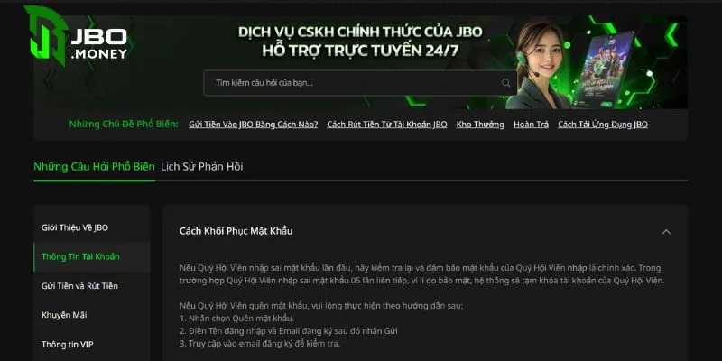 Bộ phận CSKH của sân chơi hỗ trợ nhiều vấn đề